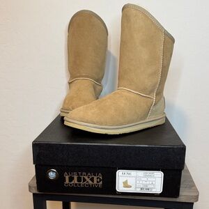 Australia Luxe Collective Camel Suede Boots